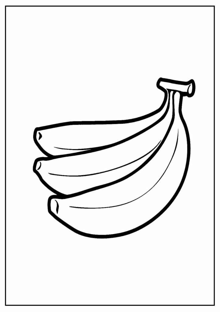 30+ Desenhos de Banana para colorir - Pop Lembrancinhas